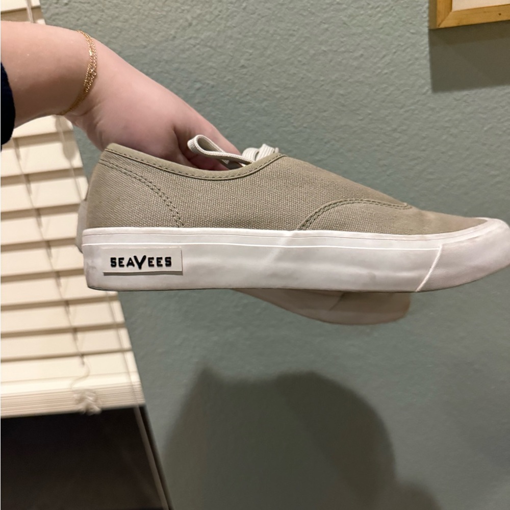 SeaVees Green Recycled bottom Canvas Sneakers
